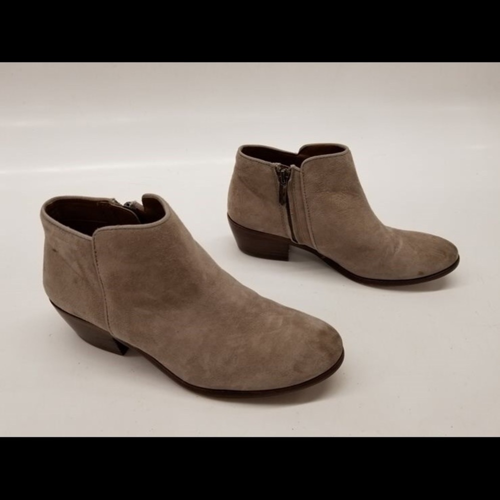 Sam Edelman Petty Women's Beige Leather Ankle Boot - Picture 3 of 12